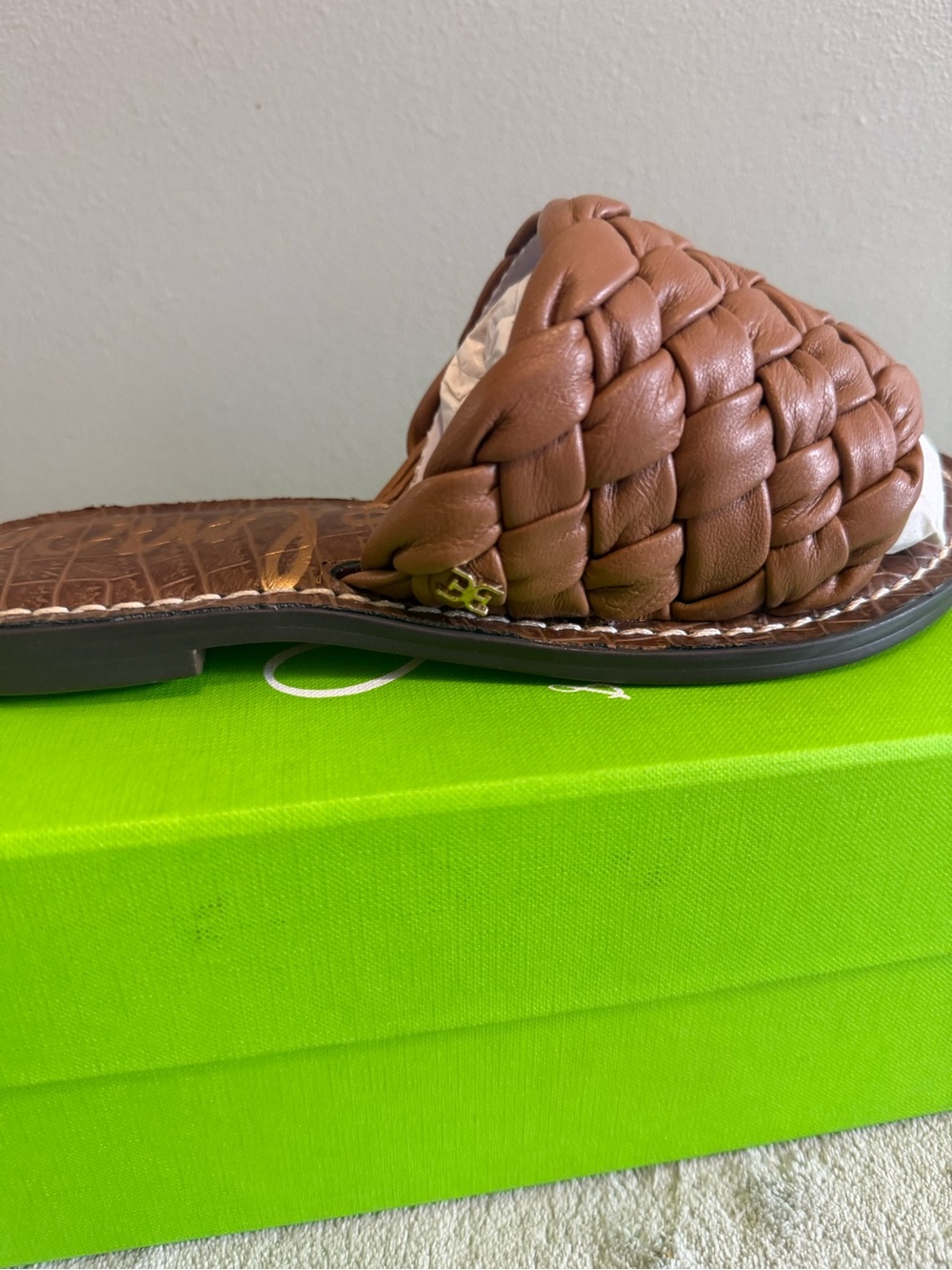 Sam Edelman Griffin Braided Slide Sandal in Brown NEW - Picture 6 of 8